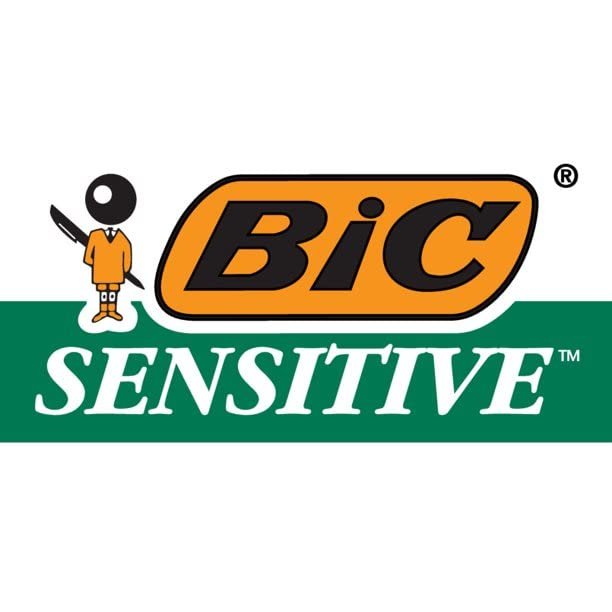 BIC Single Blade Sensitive Skin Shavers (Pack of 2, 12 Shavers Each) – 24 Total Razors Avelisse