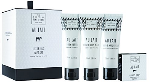 Au Lait Luxurious Essentials Drum Gift Set - 3 Tubes of Body Lotion 75ml + Soap 40g - görsel 2
