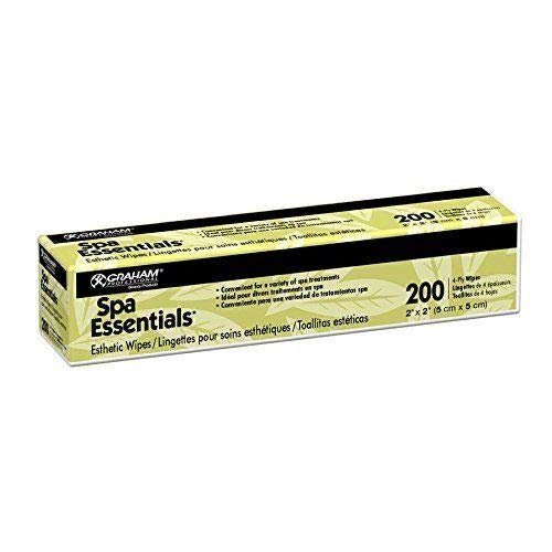 Spa Essentials Esthetic Wipes, 2x2 Inch Non-Woven Cloths (Pack of 1) - görsel 3