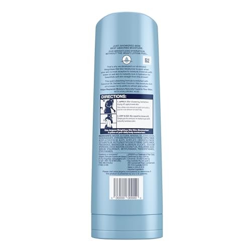 Jergens Wet Skin Body Lotion with Coconut Oil - In Shower Moisturizer for Dry Skin, Fast-Absorbing, Non-Sticky, Dermatologist Tested, 10 oz - görsel 18