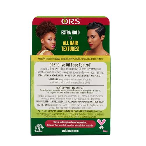 ORS Olive Oil Style & Sculpt Edge Control Hair Gel – Extra Hold, Strengthens Edges & Protects Hairline (2.2 oz) - görsel 10
