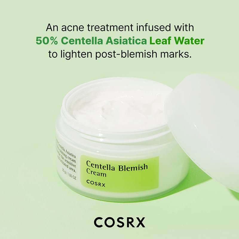 COSRX Centella Blemish Cream - 1.05 fl oz / 30g - Vegan, Cruelty-Free, Paraben-Free Korean Skin Care Avelisse