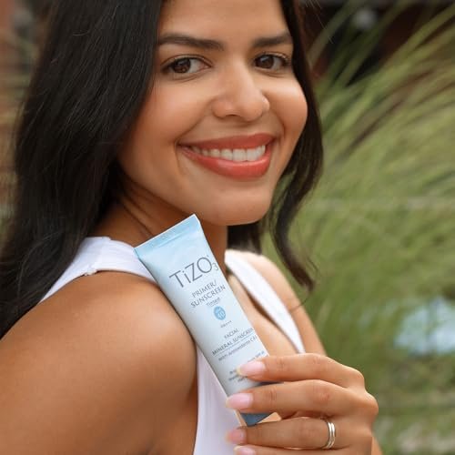 TiZO3 Facial Mineral Sunscreen and Primer, Tinted Broad Spectrum SPF 40 with Antioxidants, Sheer Matte Finish, Fragrance-Free, Oil-Free, Dermatologist-Recommended, PA+++, 1.75 oz Avelisse