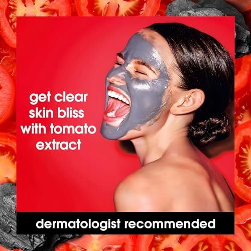 Yes To Tomatoes Clear Skin Detoxifying Charcoal Mud Mask with Salicylic Acid for Acne Prone Skin, 2 Fl Oz - görsel 12