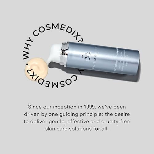 COSMEDIX Peptide-Rich Defense Face Moisturizer with SPF 50 – Hydrating Sunscreen for Dark Spots, Fine Lines & Wrinkles Avelisse
