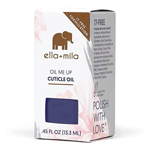 ella+mila Premium Cuticle Oil for Nail Growth - Fingernail Care Treatment with Lavender & Vitamin E - Strengthening Nail Oil for Damaged Fingernails - Natural Cuticle Moisturizer (0.45 fl oz) - görsel 18