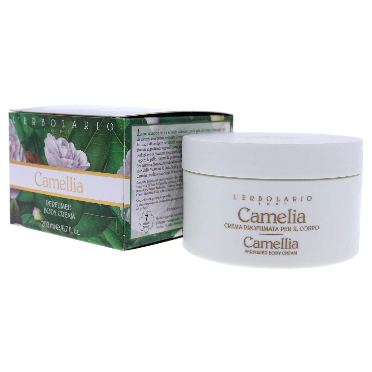 L’Erbolario Camellia Body Butter – Moisturizing Cream with Floral Scent, 6.7 oz - görsel 8