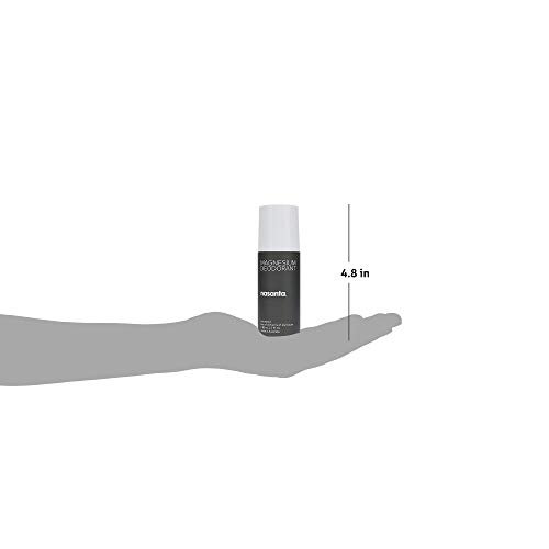 Nasanta Magnesium Deodorant – Aluminum-Free, Unscented Roll-On for Sensitive Skin, 80mL Avelisse