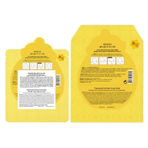 Papa Recipe Bombee Honey Mask Pack - 10 Sheets, Deep Moisturizing Sheet Mask for Dry Skin, Korean K-Beauty Ampoule Solidified Mask for Radiant Skin - görsel 6