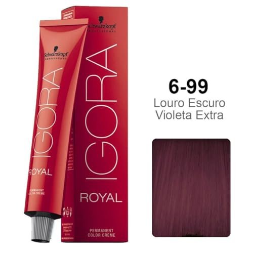 Schwarzkopf Professional Igora Royal Permanent Hair Color 6-99 Dark Blonde Violet Extra 60g - görsel 4