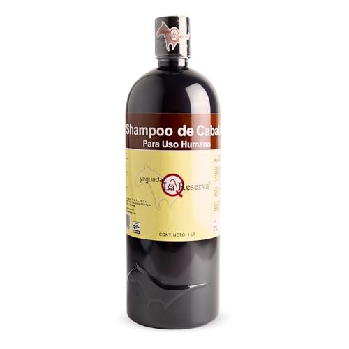Yeguada La Reserva Black Horse Shampoo – 1 Liter for Strong, Healthy, Beautiful Dark Hair Avelisse