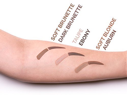 Aesthetica Brow Contour Kit 16-Piece Eyebrow Makeup Palette Set - Complete Eyebrow Stencils, Powders, Wax, Highlighter, and Tools - Unique Gifts for Women Avelisse