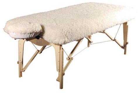 Therapist’s Choice Deluxe Massage Table Fleece Pad Set – 31"W x 72"L Tan Fitted Pad & Face Rest Cover Avelisse