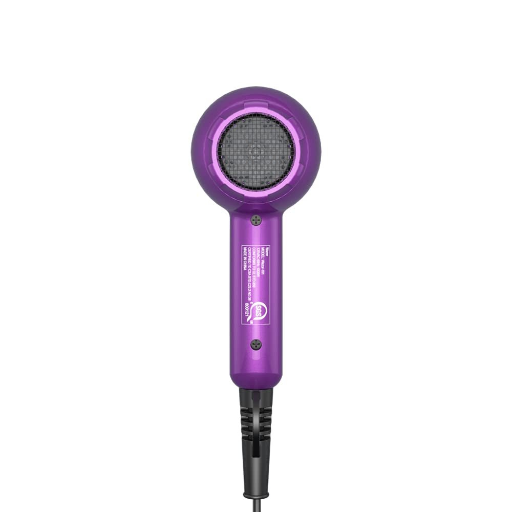 Mini Lightweight Hair Dryer for Pour Painting & RV Compact Travel Blow Dryer for Kids 1000W Ionic Dryer with Concentrator, Cool Shot Button Avelisse