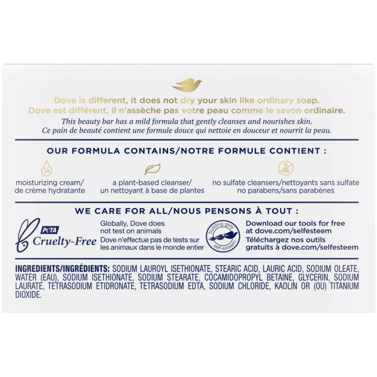 Dove Bar Soap for Sensitive Skin, 3.15 oz (Pack of 4) - Gentle Moisturizing Cleanser Avelisse