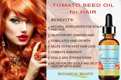 Botanical Beauty 100% Pure Virgin Unrefined Cold-Pressed Tomato Seed Oil for Face, Skin, Body, Hair, Lips, Nails - Rich in Vitamin E & Lycopene (1 Fl Oz) - görsel 12