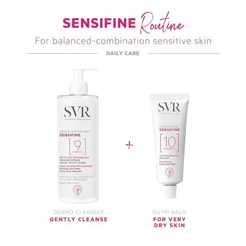SVR Sensifine Dermo-Cleanser – Gentle Makeup Remover for Sensitive Skin, Hypoallergenic & Fragrance-Free, 13.5 fl.oz Avelisse