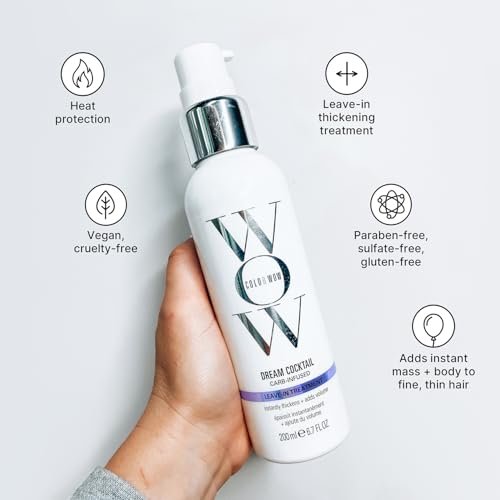 COLOR WOW Dream Cocktail Carb Infused Leave-in Treatment – Transform Thin Hair to Thick & Full with Heat Protection - görsel 14