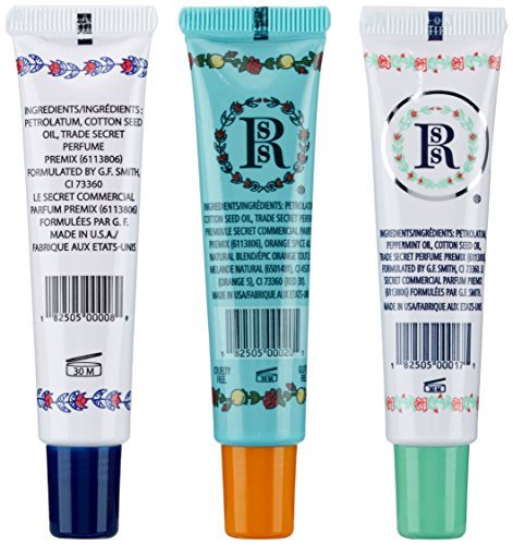 Rosebud Lip Balm Trio – 3-Pack of Moisturizing Lip Salves Avelisse