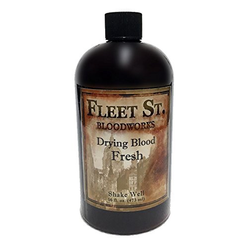 Fleet Street Bloodworks Drying Blood Fresh 16 oz - Alcohol Based Washable Blood - görsel 1