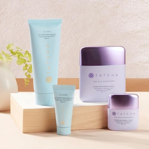 Tatcha Silken Pore Perfecting Sunscreen SPF 35 - Lightweight Matte Finish Sunscreen with UVA/UVB Protection, 60 ml / 2 oz Avelisse