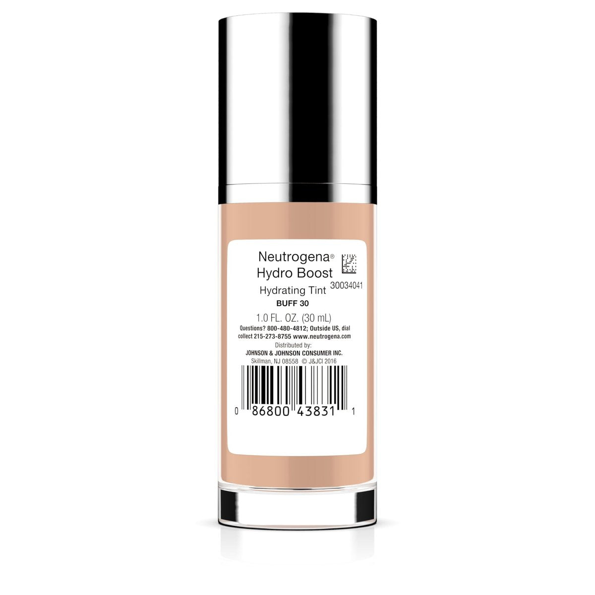Neutrogena Hydro Boost Hydrating Tint Foundation for Dry Skin, with Hyaluronic Acid, Lightweight Oil-Free Water Gel, Non-Comedogenic, 30 Buff, 1.0 fl. oz - görsel 18
