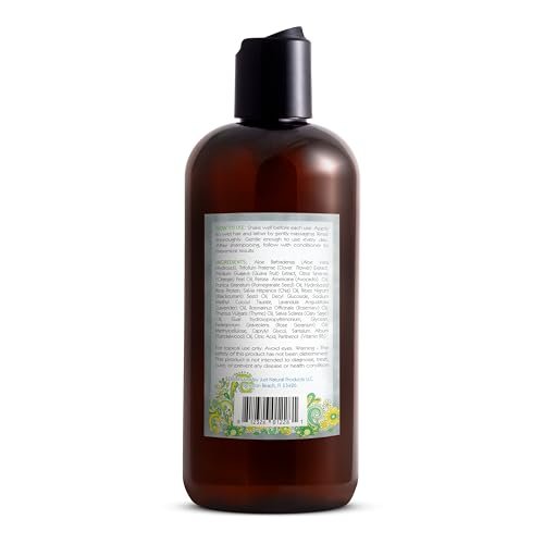 Just Nutritive Gray Hair Shampoo - Natural Gray Hair Treatment for Vibrant, Silver Locks - 16 oz Avelisse