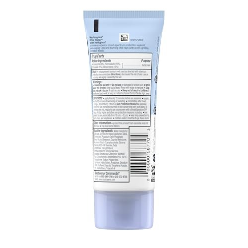 Neutrogena Ultra Sheer Dry-Touch Sunscreen SPF 70, 3 fl. oz (Pack of 3) – Lightweight, Water-Resistant Broad Spectrum Sun Protection for Face & Body Avelisse
