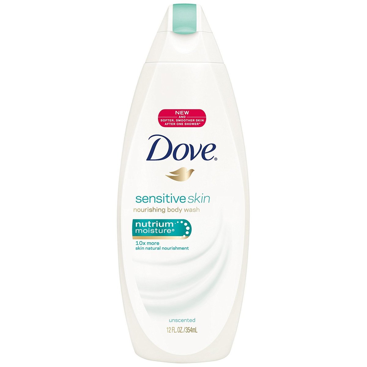 Dove Body Wash Sensitive Skin - 12 Fl Oz | Gentle Hydrating Cleanser for Dry, Delicate Skin Avelisse