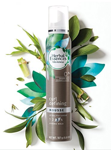 Herbal Essences Biorenew Curl Define Mousse, 6.6 fl oz – Lightweight Hold for Defined Curls Avelisse