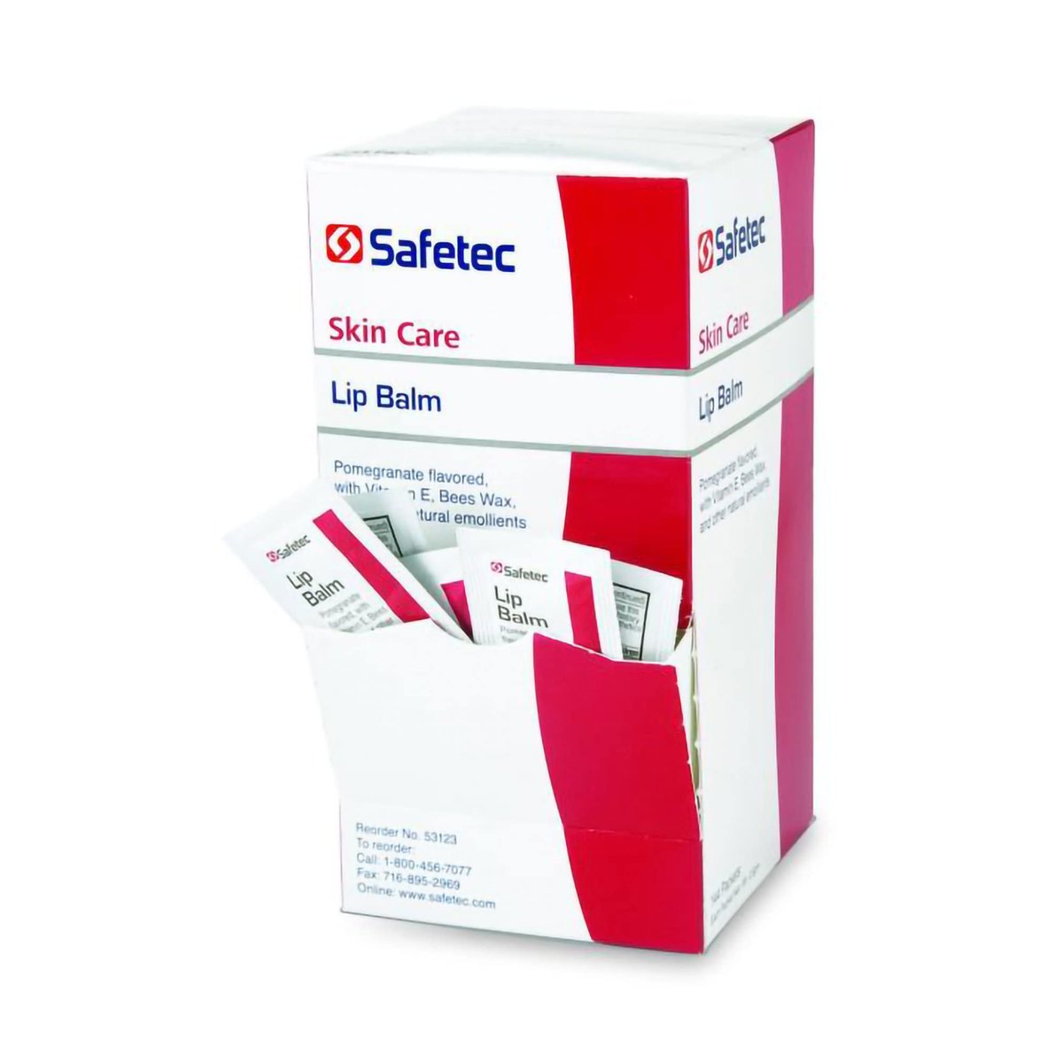 Safetec Lip Balm 0.5g Individual Packets (144 Count) – Clear, Moisturizing Lip Care Avelisse