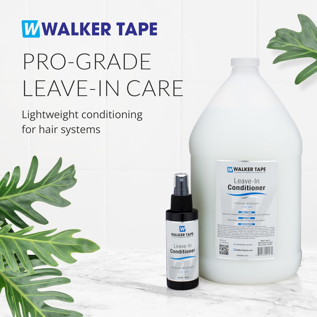 Walker Tape Leave-In Conditioner Spray for Wig Installs, Lace Systems & Hair Systems – 4 fl oz Avelisse