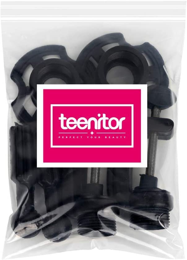 Teenitor Wig Mannequin Head Stand, 2 Pack Cosmetology Manikin Stand - Black Wig Stand Holder for Styling and Display - görsel 8