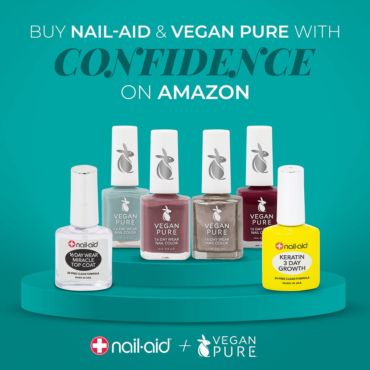 Nail-Aid Total Cure 9 in 1 Nail Treatment - Strengthen, Smooth & Brighten Brittle Nails - Clear, 0.55 Fl Oz - görsel 10