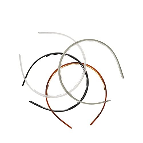 Goody Classics Frost Headband, 4-Pack – Clear, Grey, Tortoise, Black - görsel 6