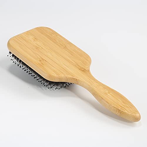 BESTOOL Hair Brush – Boar & Nylon Bristle Brush for All Hair Types (Women, Men, Kids) – Wet/Dry Use – Enhances Shine & Health – Square, Black - görsel 18