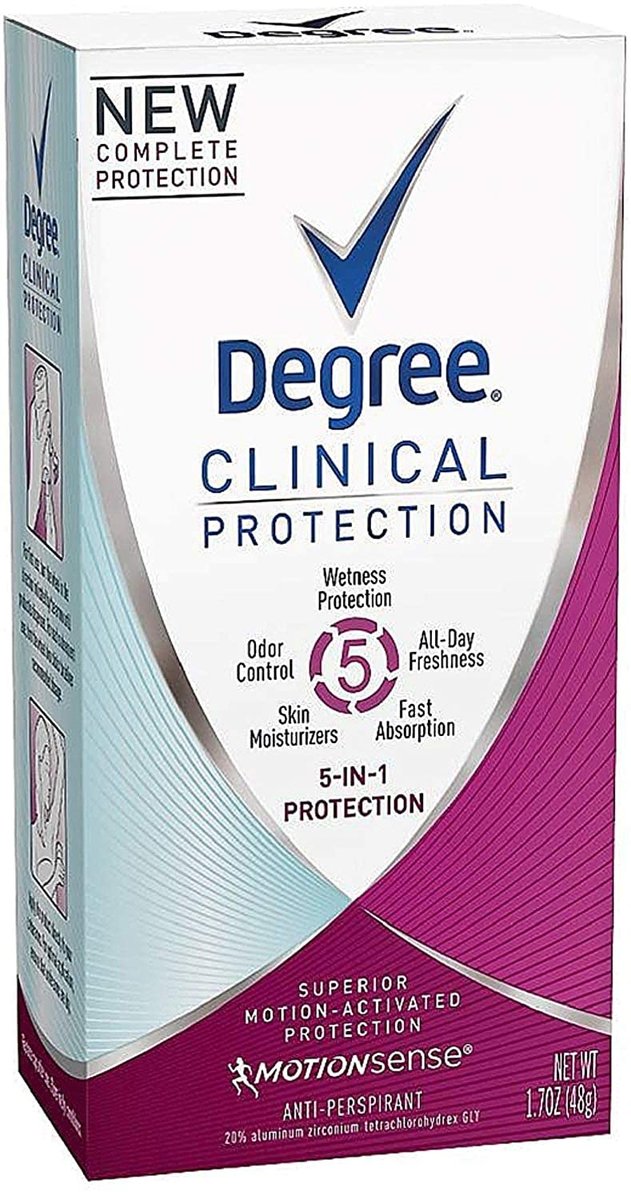 Degree Clinical Protection 5-in-1 Antiperspirant Deodorant for Men, 1.7 oz (5 Pack) Avelisse