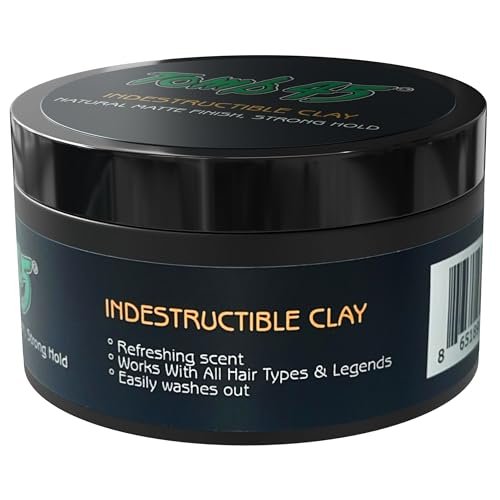 Tomb45 Indestructible Hair Clay - High Strong Hold Matte Finish Hair Styling Putty Avelisse