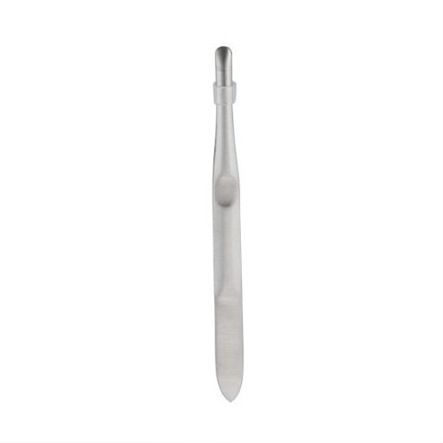 Yimart Silver Stainless Steel Round Tip Eyebrow Hair Tweezer - Precision Makeup Tool - görsel 4