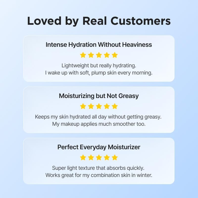ISNTREE Hyaluronic Acid Moist Cream 100ml - Deep Hydration Face Moisturizer for Dry Skin, Balances Oil & Moisture, Lightweight & Non-Greasy, Fragrance-Free, Korean Skincare Avelisse