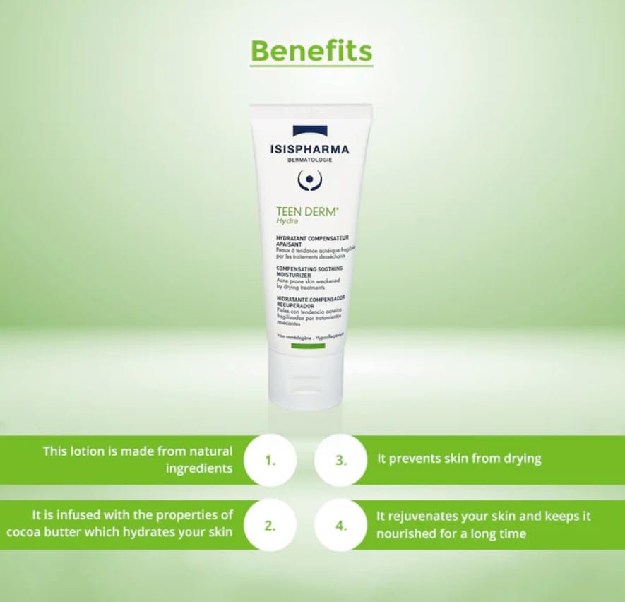 IsisPharma Soothing Compensating Moisturizing Cream – Summer Collection for Women, 1.35 Fl Oz Avelisse