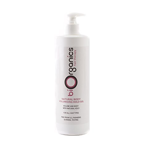 BiOrganics Natural Body Volumising Hold Gel - 500g | Firm Hold, Natural Styling - görsel 2