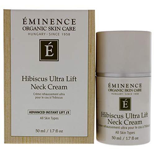 Eminence Organic Skincare Hibiscus Ultra Lift Neck Cream - Firming & Hydrating Neck Cream for Youthful Skin Avelisse