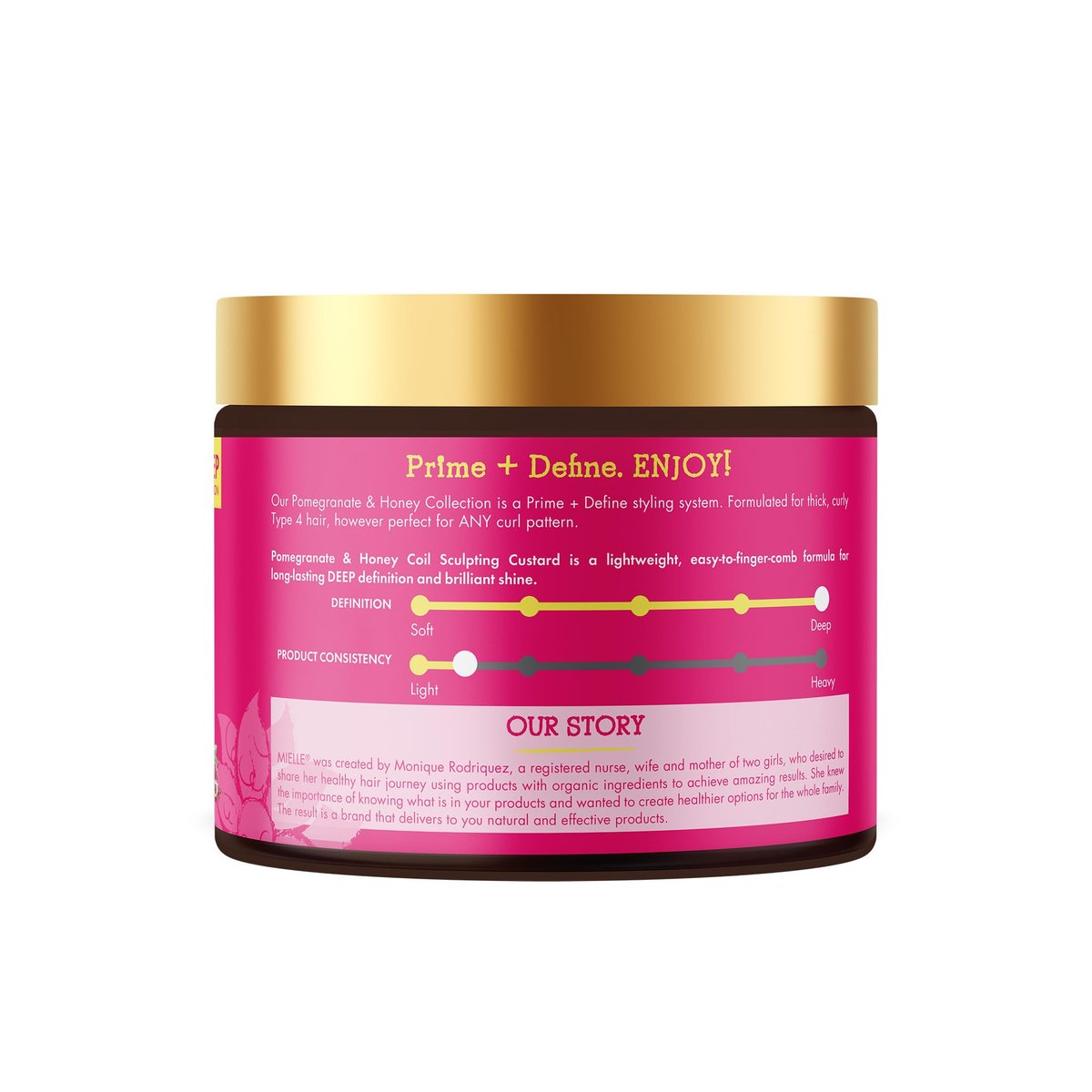 Mielle Organics Pomegranate & Honey Curl Cream - Coil Sculpting Custard for Type 4 Hair, 12 oz Avelisse