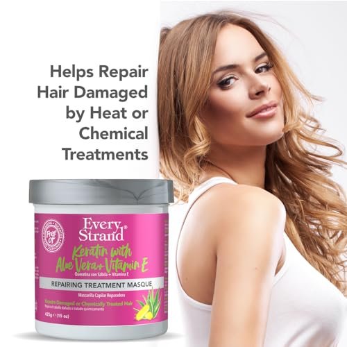 Every Strand Keratin Hair Masque - 15 oz Deep Conditioning Treatment for Dry, Damaged, and Curly Hair - görsel 18