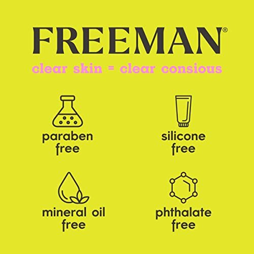 Freeman Pore Clearing Volcanic Ash Peel-Off Gel Facial Mask - Deep Cleansing, Removes Dirt from Pores, Not Over-Drying, Easy-to-Use, for Men, 6 fl oz (175 mL) - görsel 16