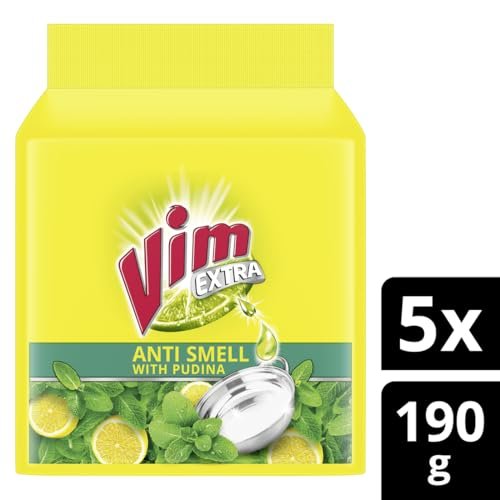 Vim Antismell with Pudina Dishwashing Liquid - Buy 4 Get 1 Free, Pack of 5 (200g Each) - görsel 10