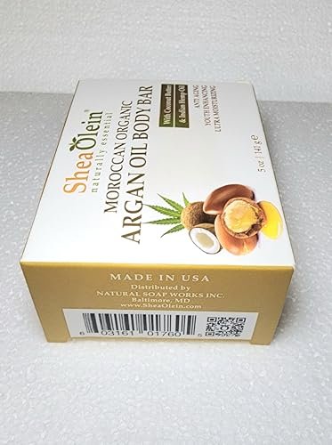 Shea Olein Naturally Essential Moroccan Argan Oil Body Bar with Coconut Butter and Indian Hemp Oil - görsel 9