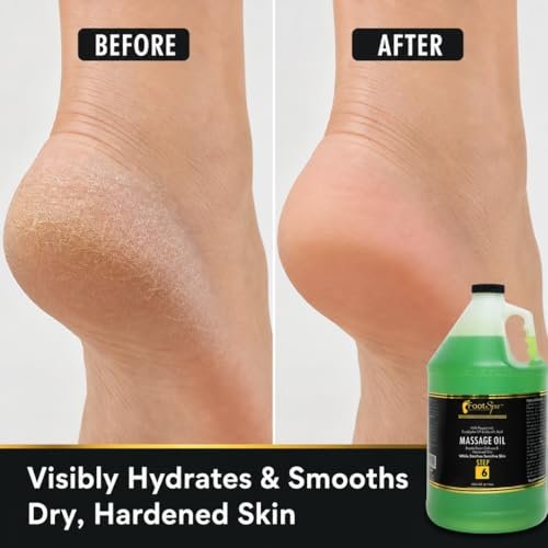 Foot SPA Eucalyptus Massage Oil 128 Oz - Professional & Home Use Massage & Melt Formula for Deep Relief and Revitalized Skin Avelisse