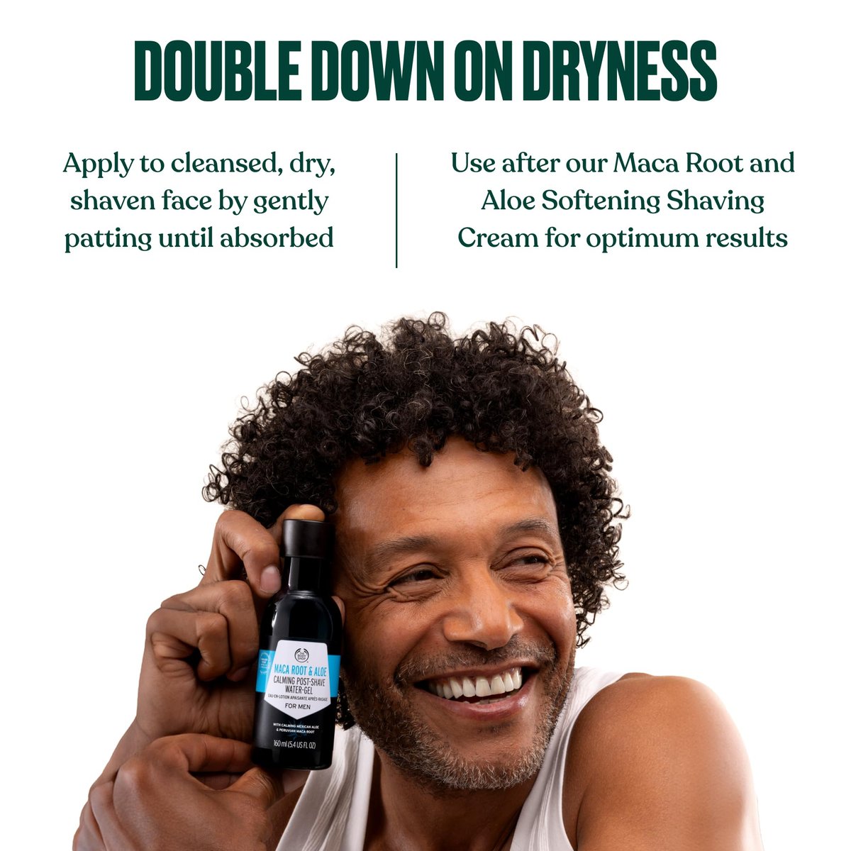 The Body Shop Maca Root & Aloe Post-Shave Water-Gel for Men – Calms & Soothes – Vegan – 5.4 oz Avelisse